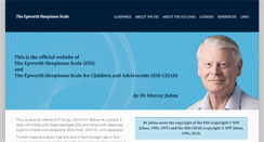 Desktop Screenshot of epworthsleepinessscale.com