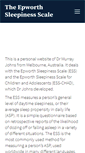 Mobile Screenshot of epworthsleepinessscale.com
