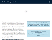 Tablet Screenshot of epworthsleepinessscale.com